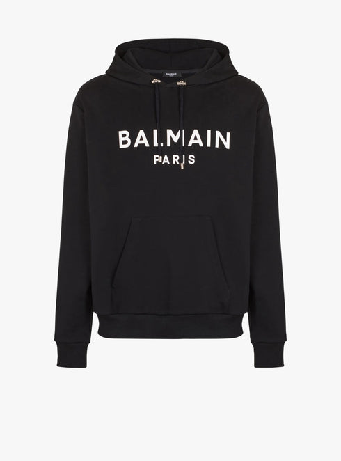 BALMAIN PARIS PRINTED HOODIE